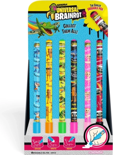 Penna cancellabile con motivo Italian Brainrot