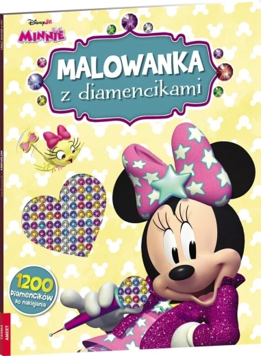 Libro da colorare Disney Minnie con diamanti
