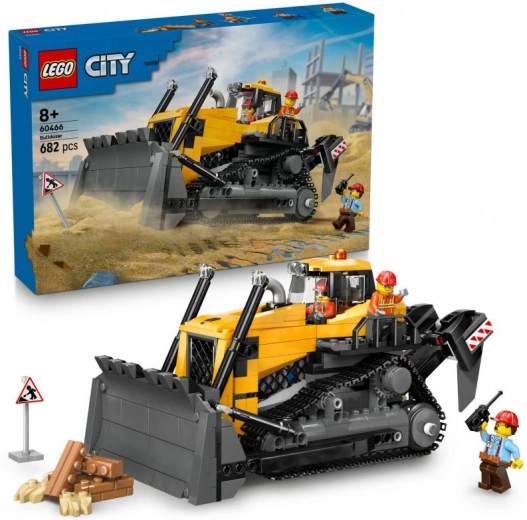 lego city bulldozer giallo con caricatore