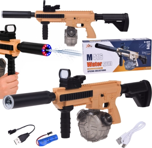 Pistola ad acqua elettrica M416 con illuminazione LED