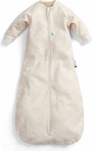 ergoPouch sacco nanna con maniche in cotone biologico Jersey 1 tog (oatmeal marle) 8–24 mesi