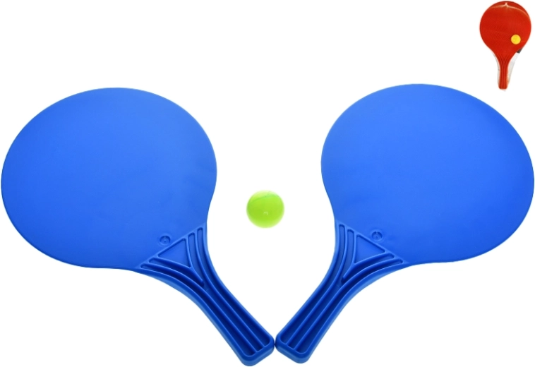 Racchettoni da spiaggia 37,5 cm con pallina, 2 colori