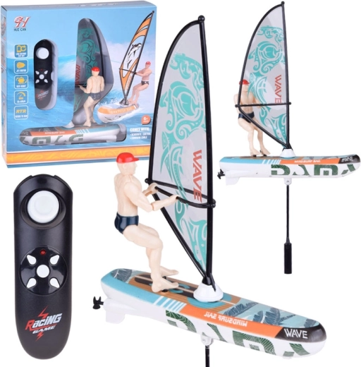 Windsurf RC con illuminazione LED – giocattolo acquatico telecomandato