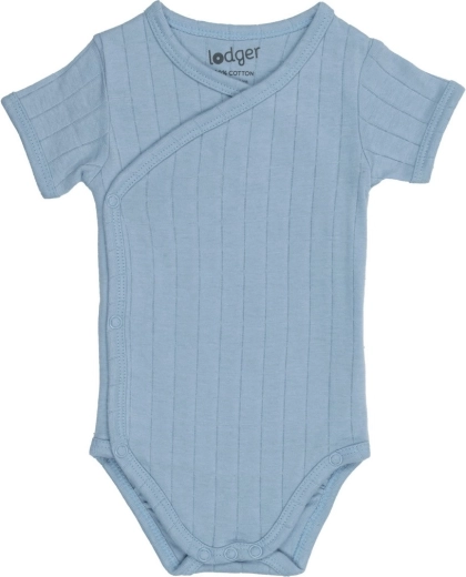 Body per neonato Lodger a manica corta solid blue fogg - 1 pezzo