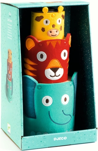 Djeco cubi impilabili morbidi Animali Softi