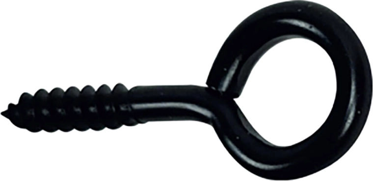 Occhiello chiuso con vite 19 × 60 mm, nero (6 pz)