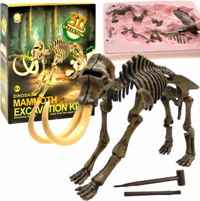 Kit di scavo con scheletro 3D di mammut – Mammut