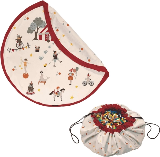 Play&Go noomad original tappeto da gioco e sacco porta-giocattoli circus
