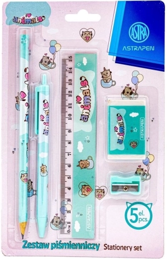 Set da scrittura Astra Pixel Animal, 5 pz