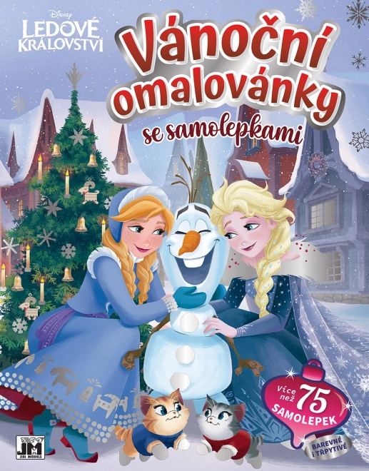Album da colorare natalizio con adesivi Frozen: Il Regno di Ghiaccio