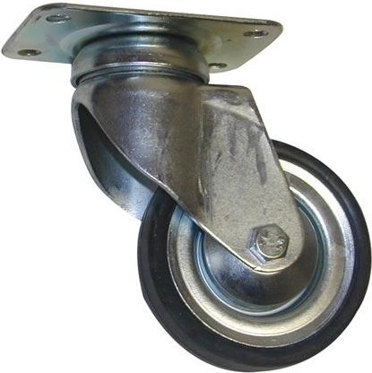 Rotella pivotante da 85 mm per contenitori e superfici dure