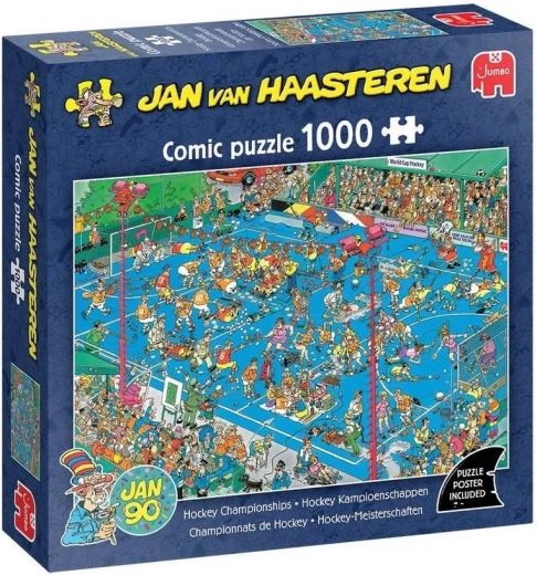 Puzzle Jumbo Jan van Haasteren Campionato di hockey 1000 pezzi