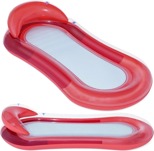 Materassino gonfiabile da acqua con schienale BESTWAY, rosso, 160 × 84 cm