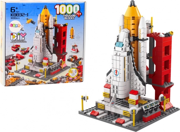 Blocchi di Costruzione Razzo Spaziale 6 in 1 1000 pz