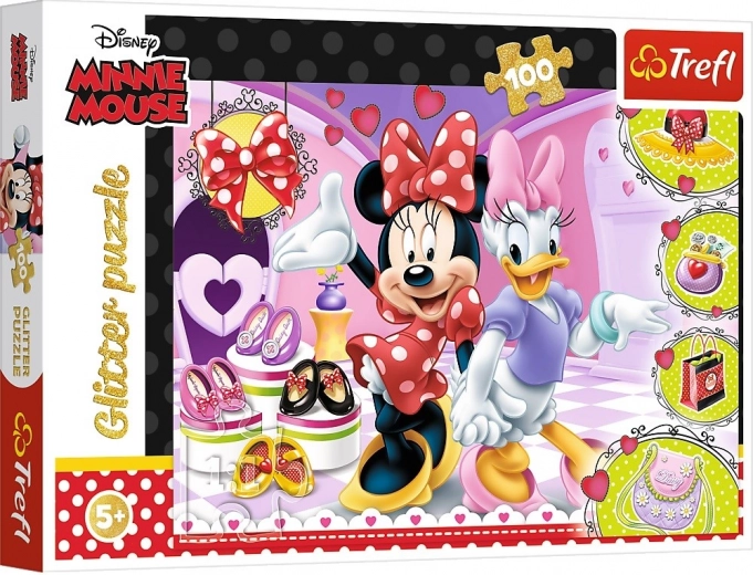 Puzzle 100 pezzi Minnie e Glitter