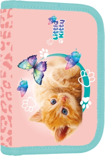 Astuccio scolastico con 2 alette Gatto, a un scomparto, vuoto