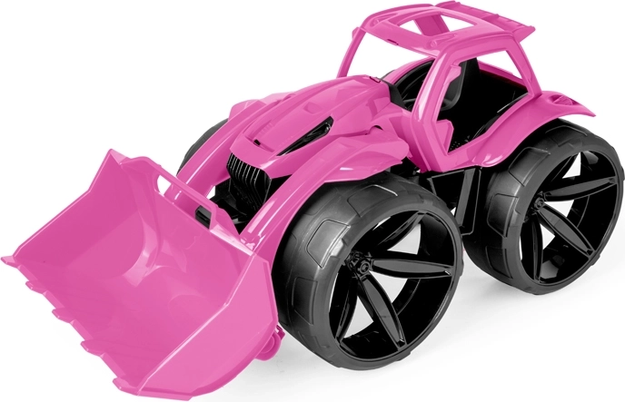 Wader Maximus bulldozer rosa per bambini con lama