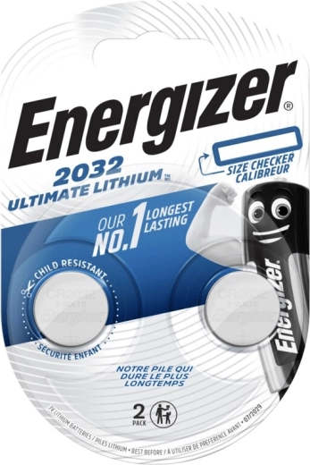 Energizer Ultimate Lithium CR2032 batterie a bottone 2 pz