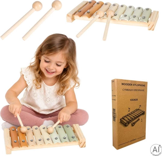 Cimbalini in legno per bambini a 8 toni