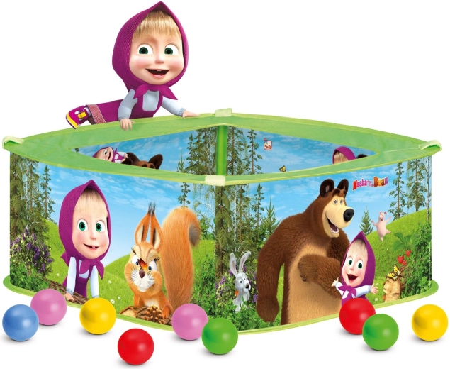Bino Piscina con palline Masha e Orso