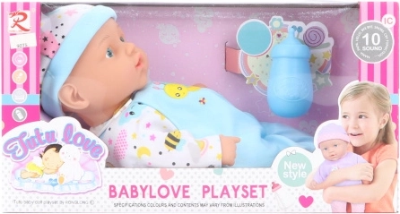 Bambola 30 cm con suoni e accessori