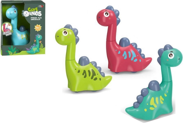 Giocattolo divertente per i più piccoli – dinosauro Press & Go