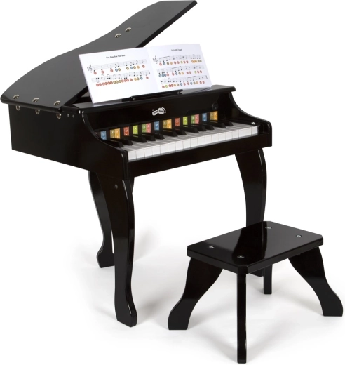 pianoforte a coda per bambini SMALL FOOT in legno con tasti colorati