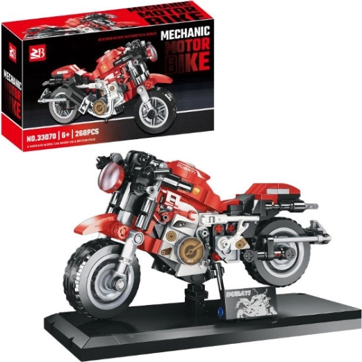 Set di costruzioni moto sportiva 268 pezzi