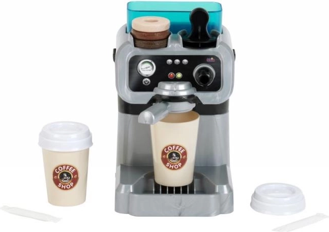 Set da barista con macchina espresso per bambini