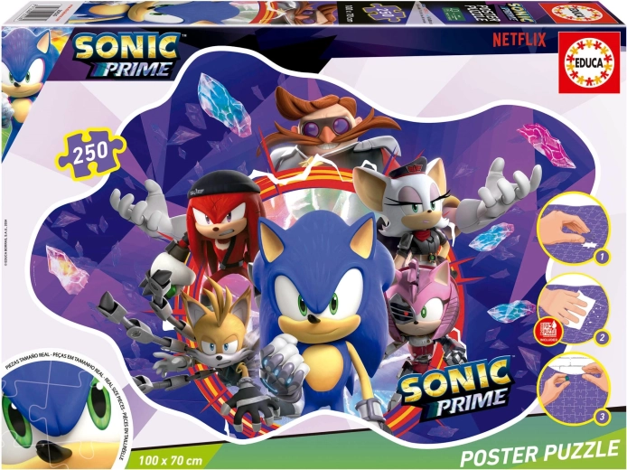 Poster puzzle Sonic Prime 250 pezzi