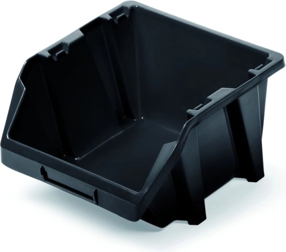 Box di stoccaggio in plastica Bineer Short 92 × 77 × 60 mm, nero