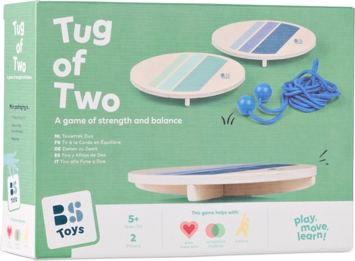 Tiro alla fune sulla tavola d'equilibrio