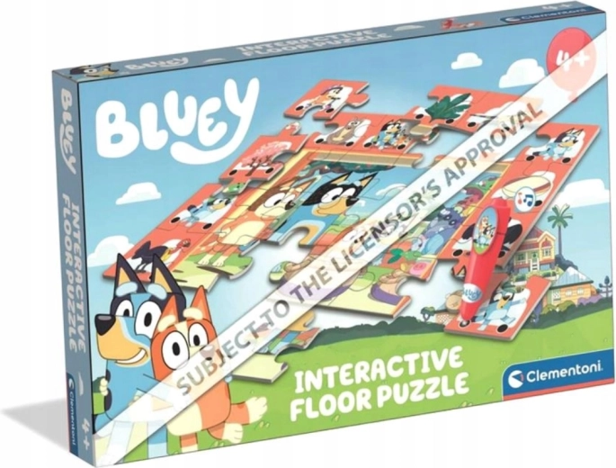Puzzle da pavimento con penna interattiva BLUEY, 24 pezzi
