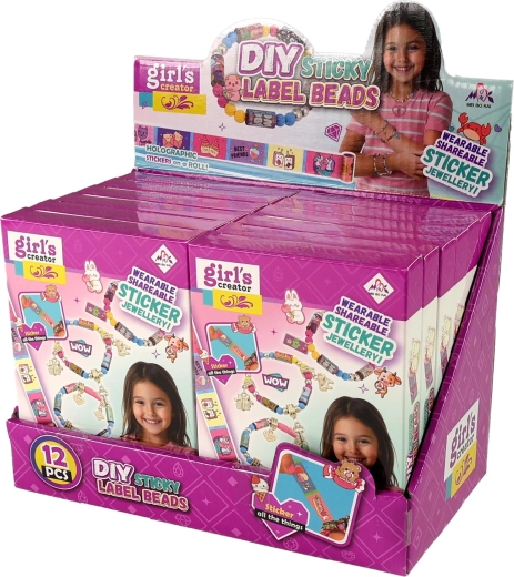 Kit creativo per realizzare braccialetti con adesivi