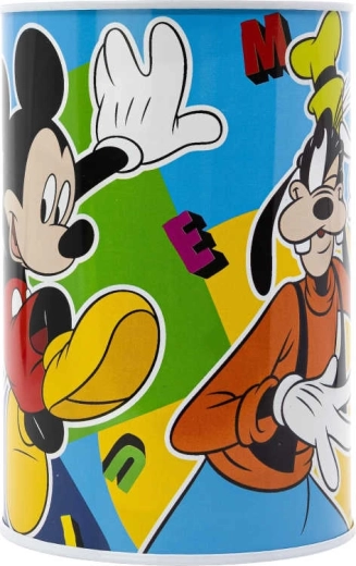 Salvadanaio Disney Mickey Mouse cilindrico 10 × 15 cm - 1 pezzo