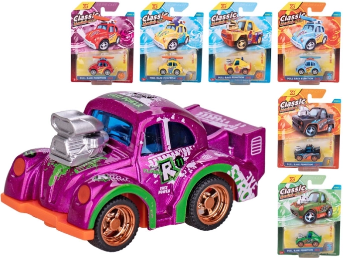 Macchinina sportiva in metallo con retrocarica 5 cm