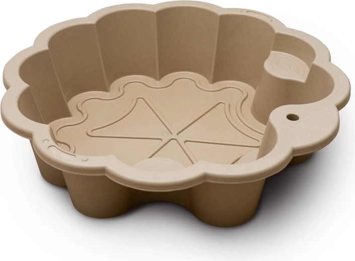 Sabbiiera Doloni a forma di fiore eco beige