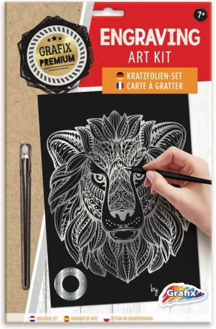 immagine da grattare argento leone GRAFIX