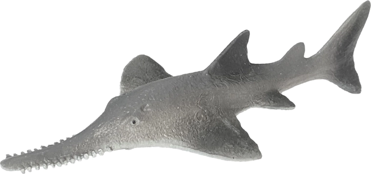 Pesce sega dai molti denti in gomma 14 cm