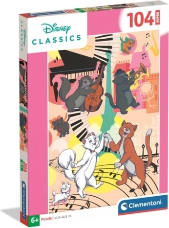 Puzzle Clementoni Super Aristogatti 104 pezzi