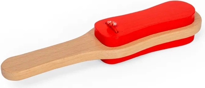 Bigjigs Toys nacchere in legno con manico