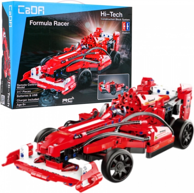 Kit di costruzione di formula da corsa RC con 317 pezzi per bambini 6+