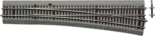 Roco Line Scambio WR10 semplice destro con massicciata - 42581
