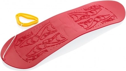 Snowboard in plastica per bambini 70 cm rosso