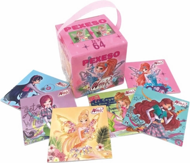 Memory Akim in scatolina con nastro Winx Club (64 carte)