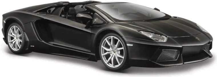 Maisto Lamborghini Aventador LP 700-4 Roadster edizione speciale, modellino auto 1:24 nero opaco