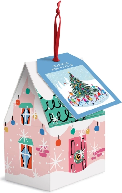 Puzzle GALISON pattinaggio attorno all’albero di Natale – 130 pezzi