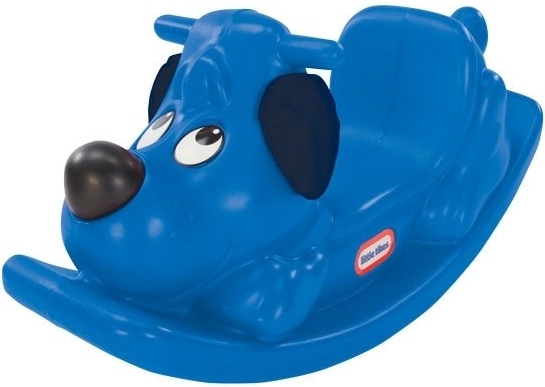 Altalena a forma di cagnolino blu