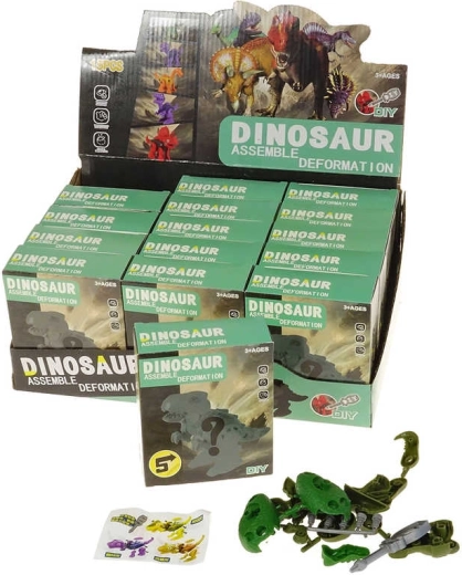 Dinosauro costruzione avvitabile con attrezzo e sorpresa - 1 pezzo