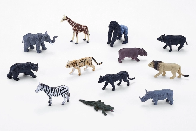 Mini mondo MOJO – animali africani, set di 12 figurine